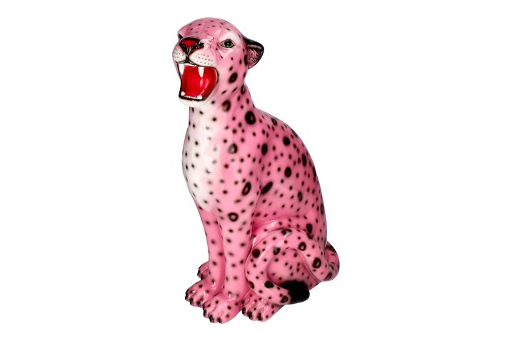 Wildcat, Leopard, M(h51cm), pink