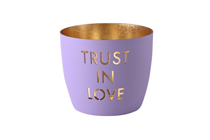 Madras, votive, M, motive: Trust in love, purple/gold