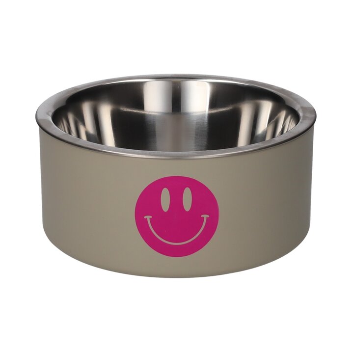 Love Pets, bowl, M, motive: Smiley, sandstone