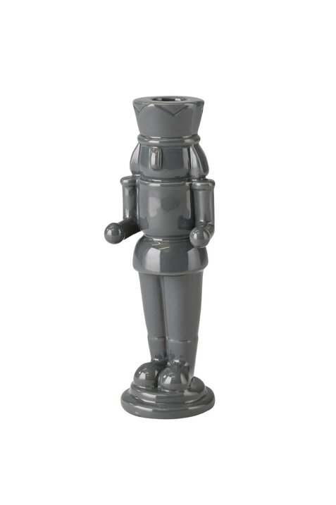 Schiaccianoci, candle holder, nutcracker, h20,2cm, dark gray