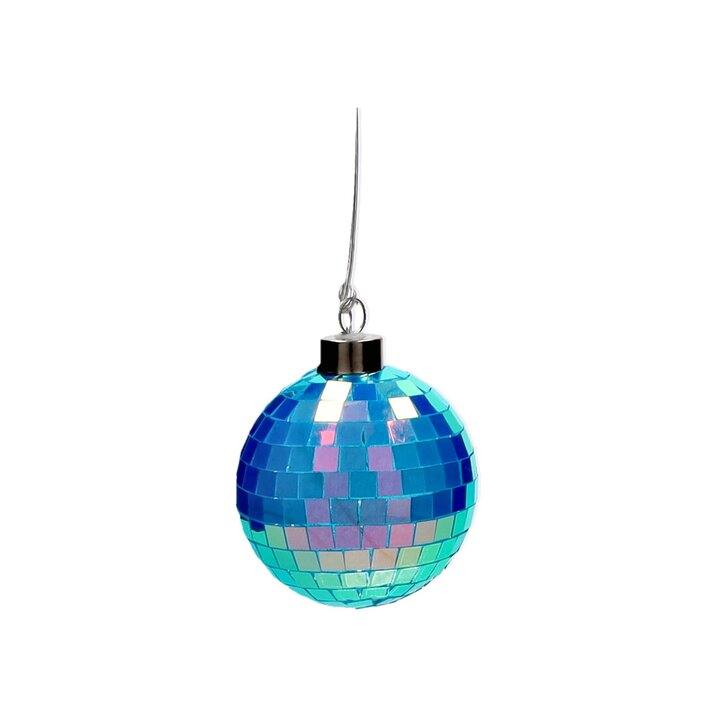 Disco, LED-Kugel, 8cm, neon blau