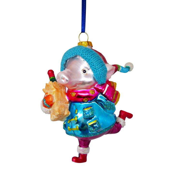 hanger pig with bottle, multicolor