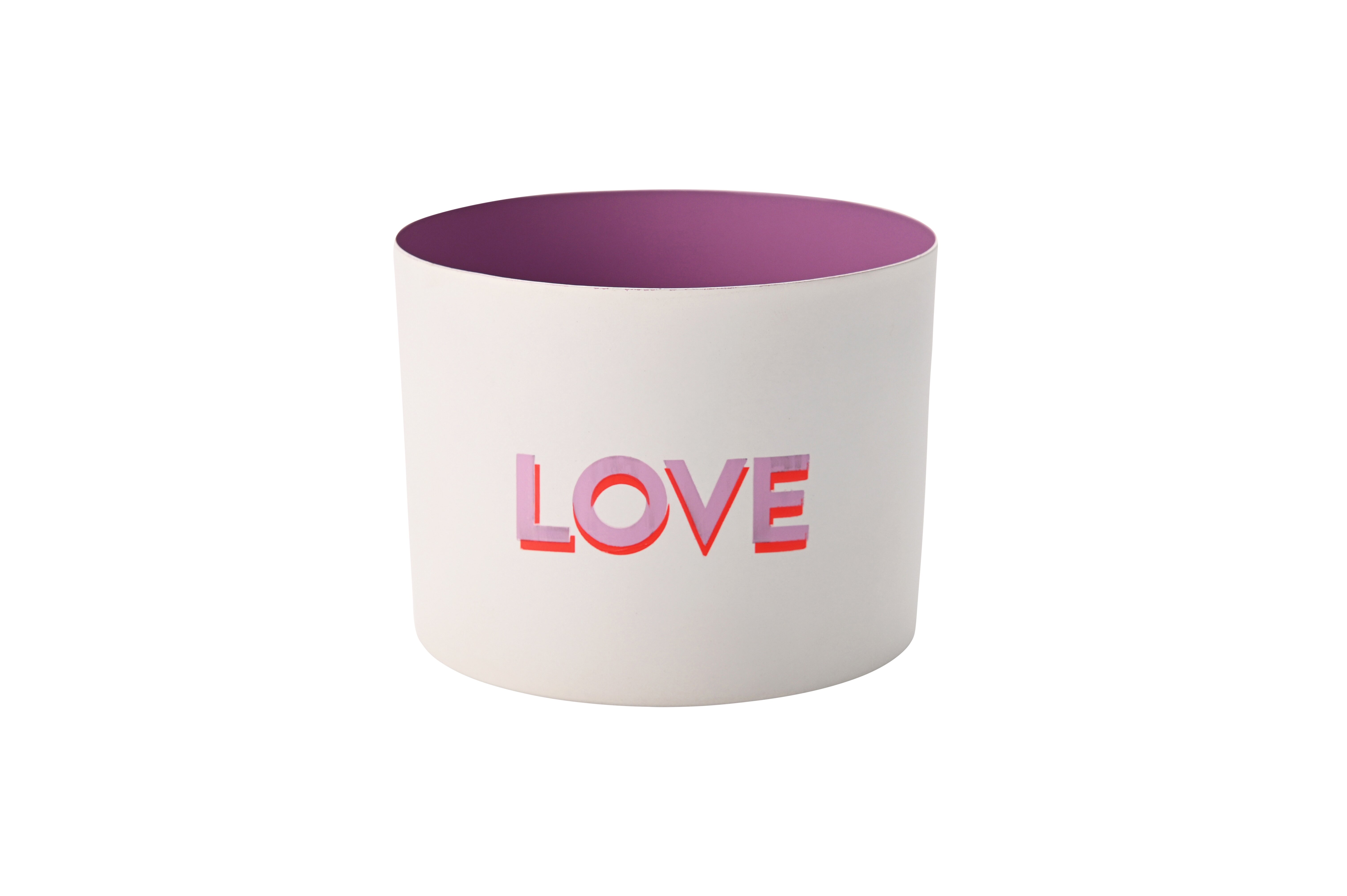 Goa, votive, motive: love, white/purple