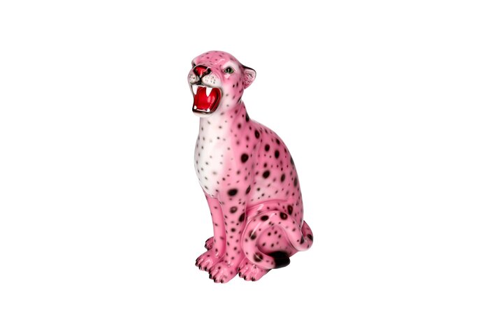 Wildcat, Leopard, S(h34cm), pink