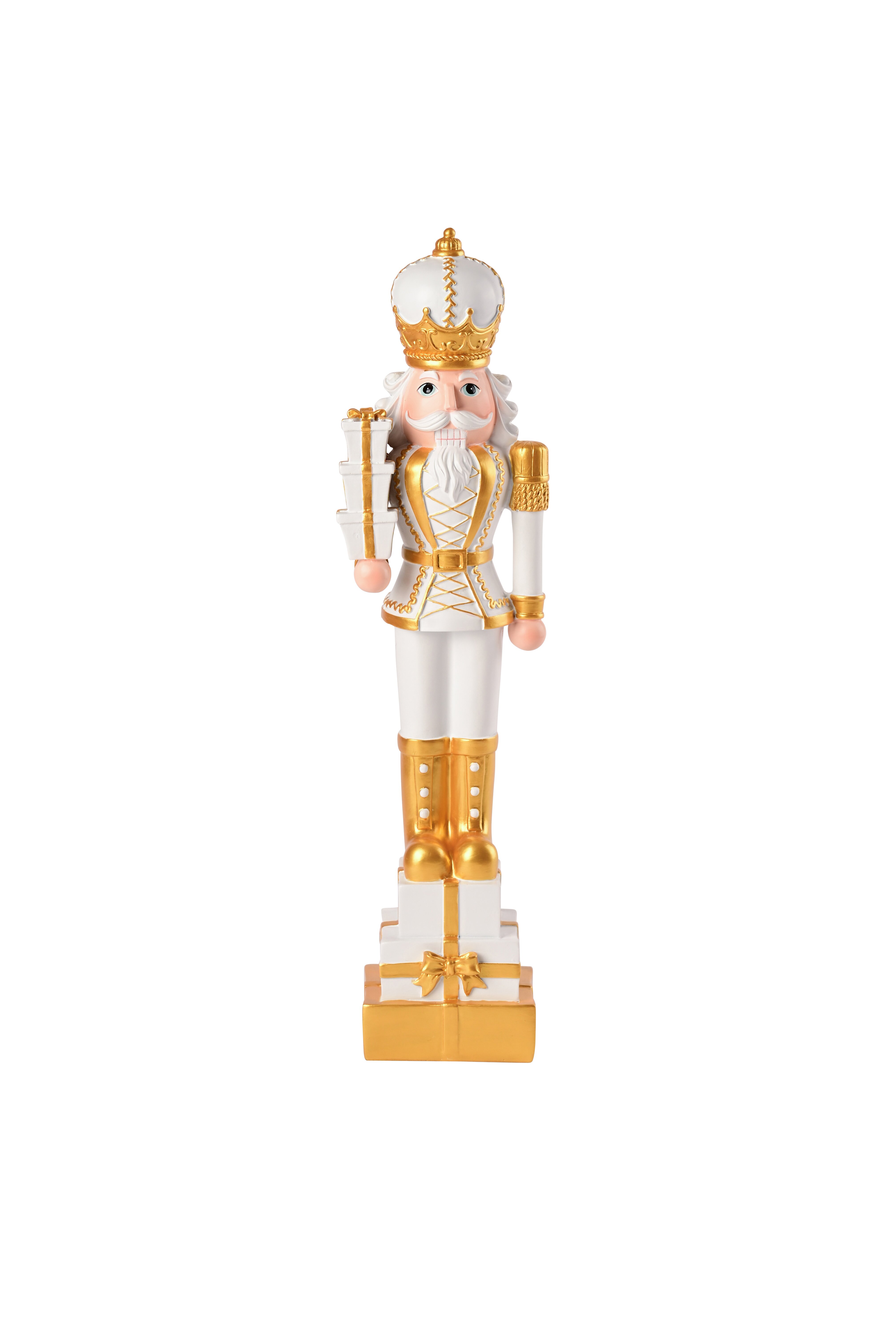 Noce, nutcracker, h51cm, white/gold