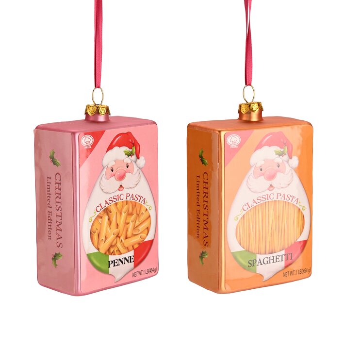 Hänger Pasta, 2fach sortiert, rosa/orange