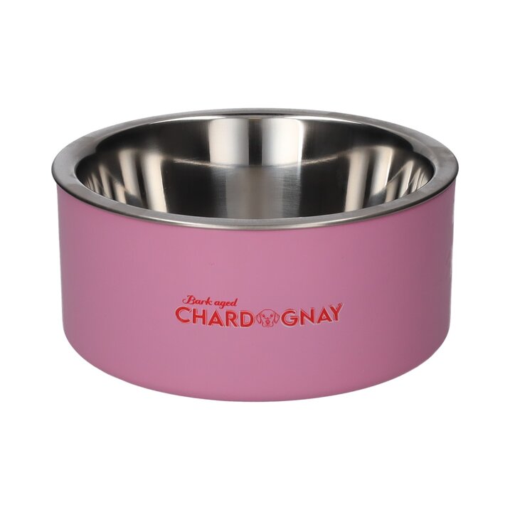 Love Pets, bowl, M, motive: Bark aged Chardognay, pink