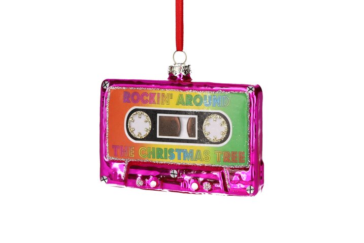 hanger audio cassette, pink