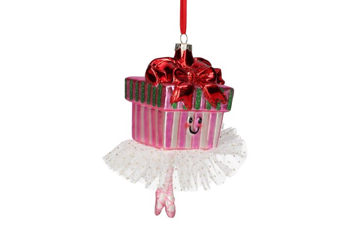 hanger gift box with tutu, multicolor