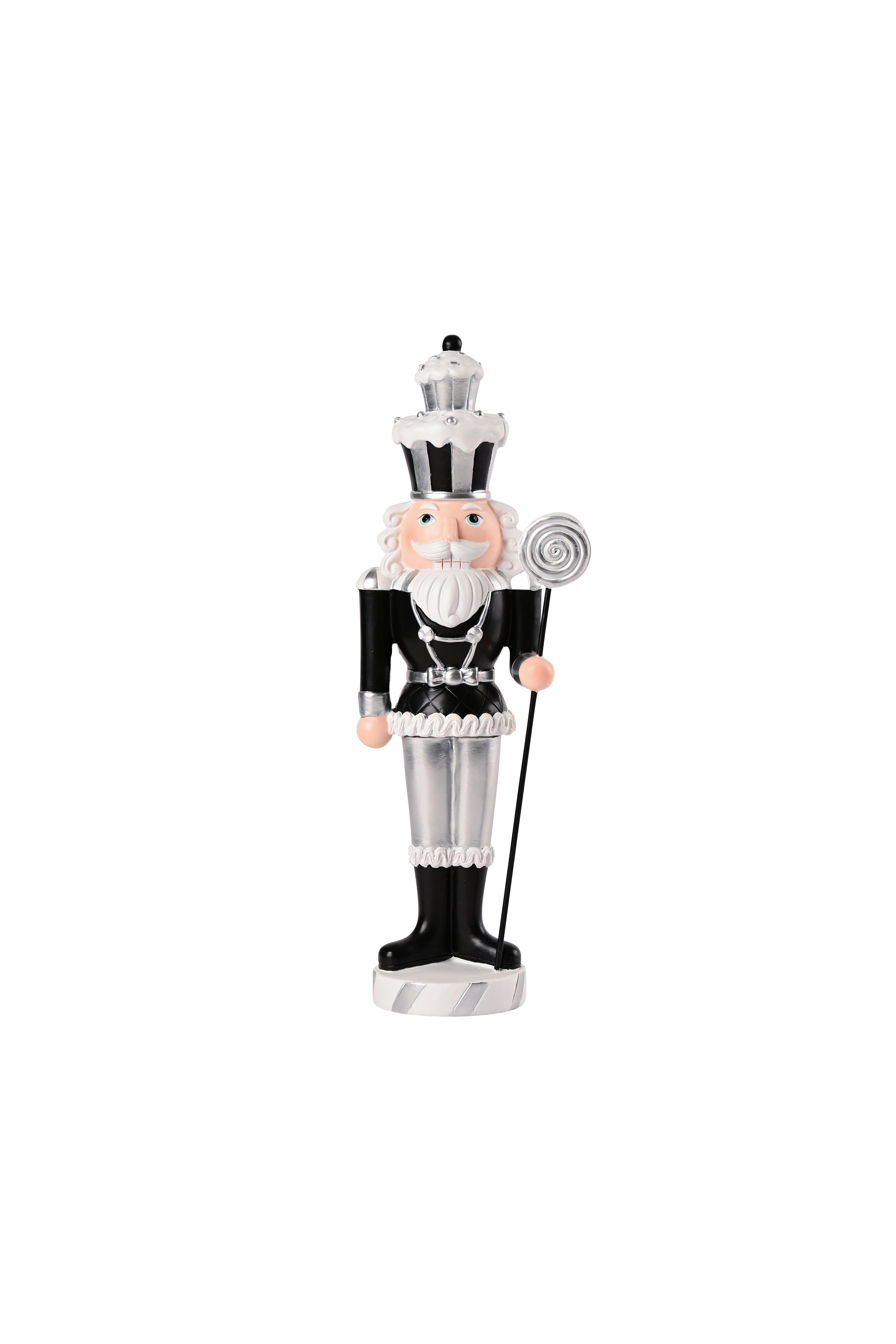 Noce, nutcracker, h33,5cm, black/silver