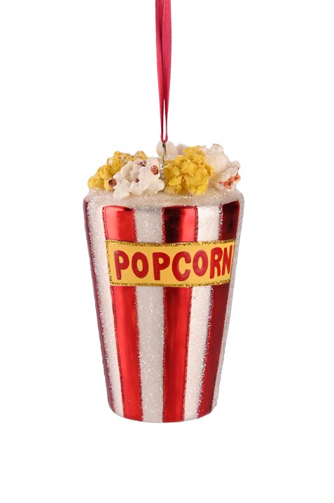 hanger popcorn, red/white