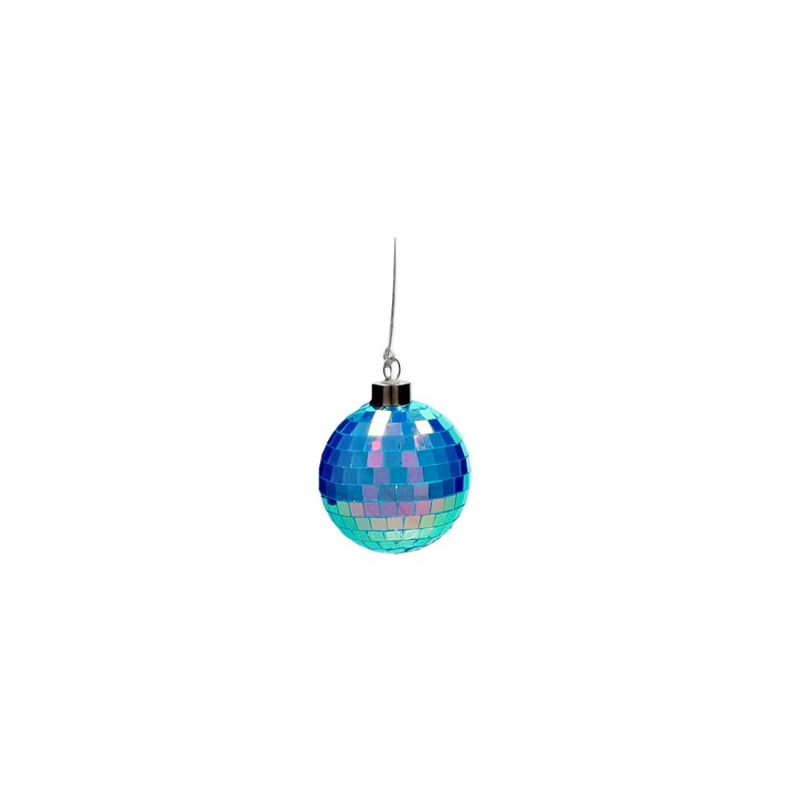 Disco, LED-Kugel, 8cm, neon blau