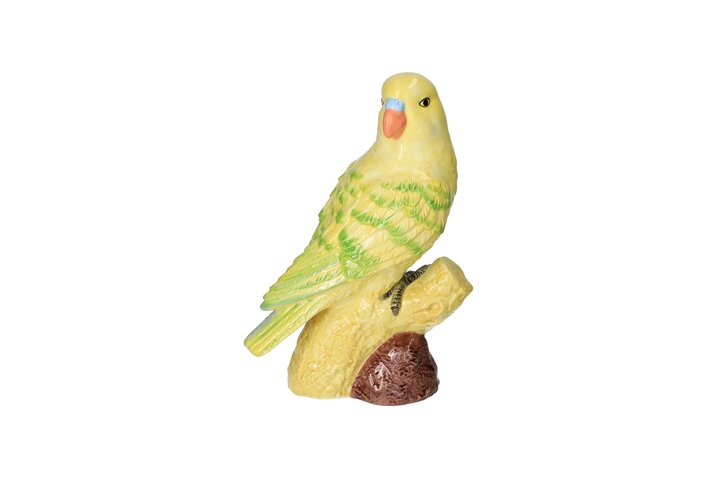 Mignon, deco parrot, h27,5cm, yellow