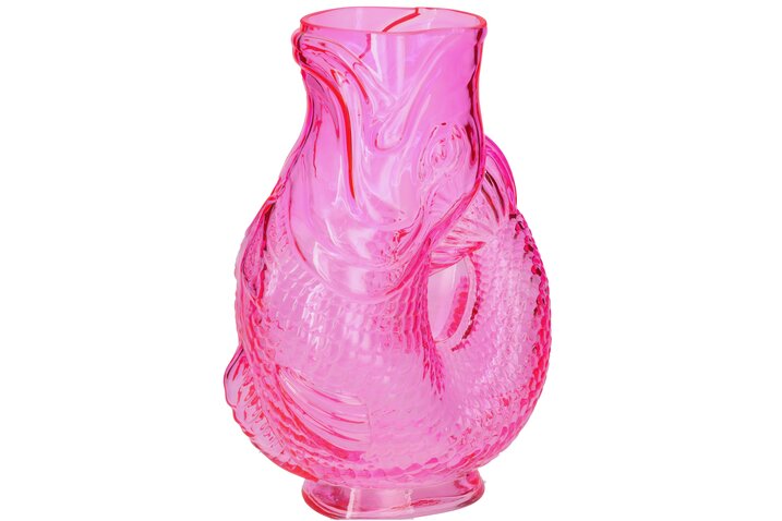 Jacquard, Fischvase M(H30cm), pink, gs