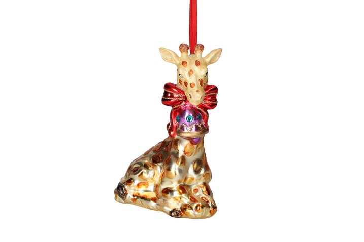 hanger giraffe, gold