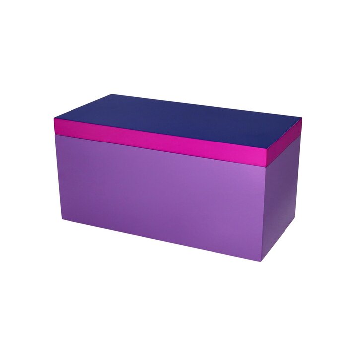 Neo, Box, M(13x13x26cm), 2 tone, dark blue/neon purple/purple