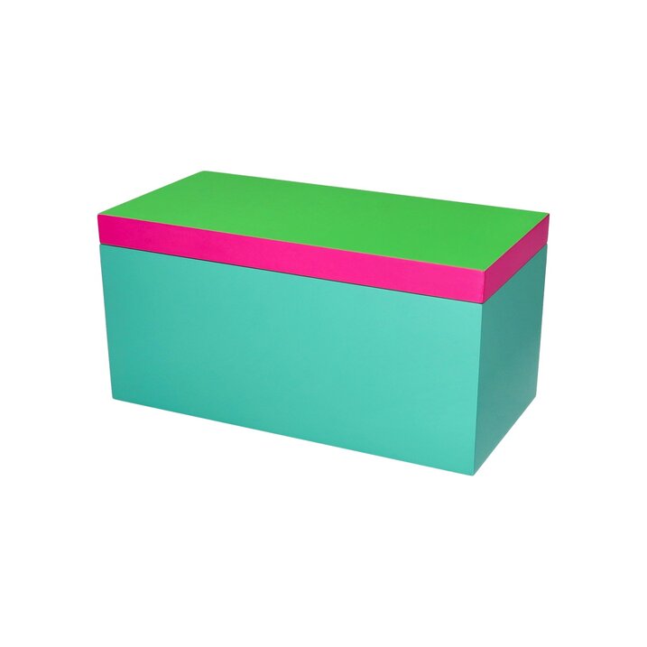 Neo, Box, M(13x13x26cm), 3 tone, neon green/neon pink/turquoise